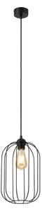 Lustr na lanku DESTELLO 1xE27/15W/230V pr. 21 cm černá