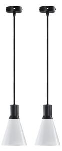 Dyberg Larsen - Gent Závěsné Světlo 2 pcs Matt Black/Opal DybergLarsen