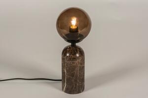 Stolní lampa Gardi Marmor Brown (LMD)