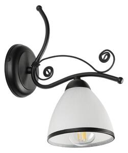 Nástěnná lampa RETRO 1xE27/60W/230V černá/bílá