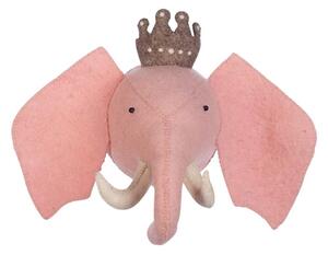 Nástěnná dekorace růžová sloní princezna