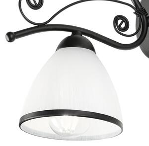 Nástěnná lampa RETRO 1xE27/60W/230V černá/bílá