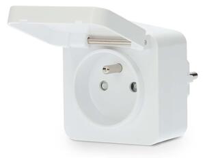 Nedis WIFIPO130EWT - Chytrá zásuvka 3680W/230V/ Typ E/16A Wi-Fi Tuya IP44