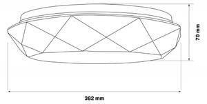 LED Stmívatelné koupelnové svítidlo GALAXY LED/48W/230V 3000-6000K IP44 + DO