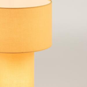 Stolní textilní lampa André Yellow (LMD)