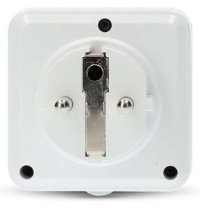 Nedis WIFIPO130EWT - Chytrá zásuvka 3680W/230V/ Typ E/16A Wi-Fi Tuya IP44