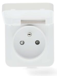 Nedis WIFIPO130EWT - Chytrá zásuvka 3680W/230V/ Typ E/16A Wi-Fi Tuya IP44