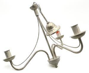 Lustr na řetězu ANTON 3xE14/60W/230V bílá patina