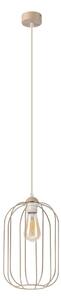Lustr na lanku DESTELLO 1xE27/15W/230V pr. 21 cm béžová