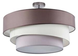 Lindby - Melia Stropní Lampa Grey-Brown/White/Grey/Chrome