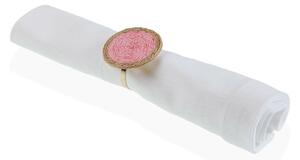 Stojánek na ubrousky Versa Růžový Kov Papír 5 x 4,5 x 5 cm