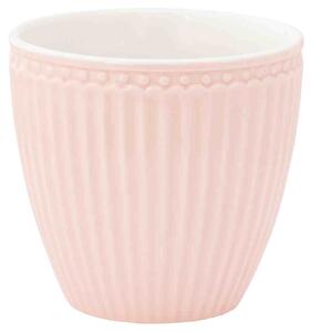 GreenGate porcelánový hrnek na latté Alice Pale Pink 300ml