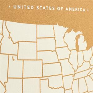 Nástěnná korková mapa USA XL