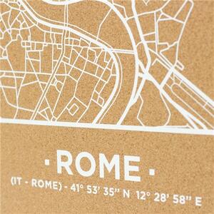 Nástěnná korková mapa Řím L