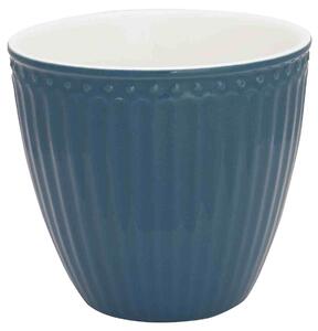 GreenGate porcelánový hrnek na latté Alice Ocean Blue 300ml