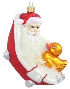 Santa ve vaně s kachničkou
