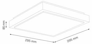 Stropní svítidlo KAZIMIERZ 2xE27/20W/230V 29,5x29,5 cm černá