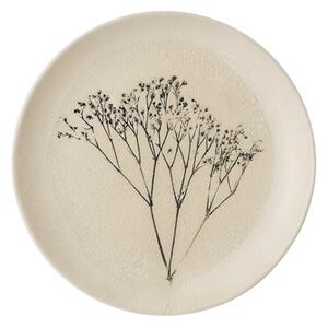 Keramický talíř s ilustrací luční květiny