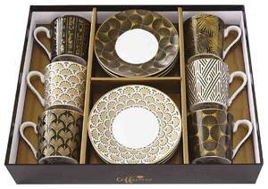Easy Life Porcelánové šálky a podšálky na kávu Egyptology 6x100ml