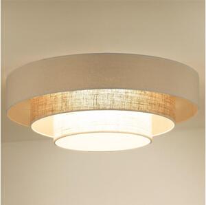 Duolla - LED Stropní svítidlo LUNETA LED/26W/230V pr. 60 cm 4000K krémová/hnědá