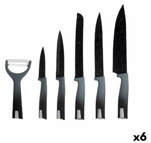 14977 Sada nožů Černý Nerezová ocel Polypropylen (6 kusů) 6 Kusy