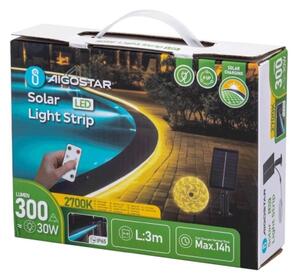 Aigostar - LED Stmívatelný solární pásek LED/1,6W/3,2V 3 m 2700K IP65 + DO