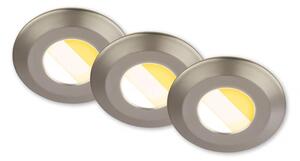 Briloner 7589032-SADA 3xLED Stm koup podh svíti KLIRA LED/4,9W/230V IP44 chrom