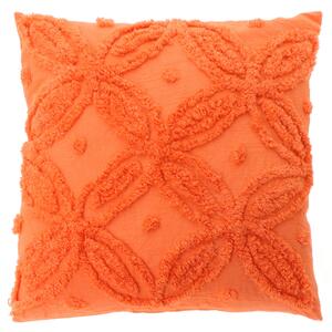 Unique Living Dekorativní polštář Yaron s plastickým vzorem oranžový 45x45cm