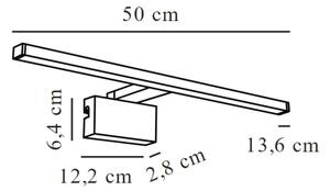 Nordlux -LED Koupelnové osvětlení zrcadla MARLEE LED/8,9W/230V IP44 50 cm chrom