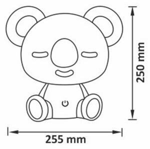 LED RGBW Stmívatelná dětská noční lampička 2,5W/230V koala bílá