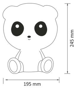 LED Stmívatelná dětská dotyková lampa PANDA LED/2,5W/3,7V 1200 mAh