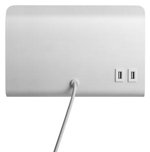 Nordlux - Nástěnné svítidlo s poličkou a USB ROOMI 1xGU10/8W/230V bílá