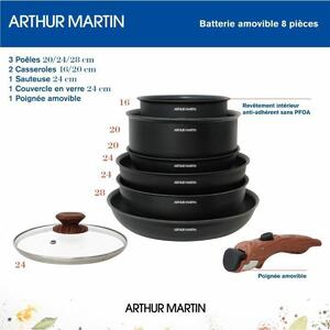 Kuchyňská baterie Arthur Martin 8 Kusy