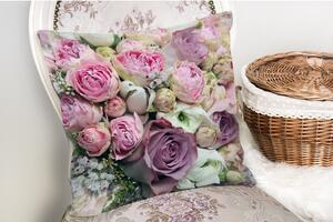 Povlak na polštář s příměsí bavlny Minimalist Cushion Covers Roses, 45 x 45 cm