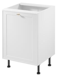 Dolní jednodveřová skříňka SALERNO - šířka 60 cm, bílá, levé provedení