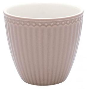 Greengate Porcelánový hrnek na latté Alice Hazelnut Brown 300ml