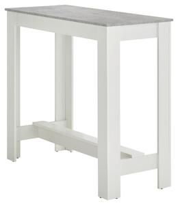 BAROVÝ STŮL, šedá, bílá, 115/50/103 cm MID.YOU, Online Only
