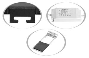 Ecolite LED-WSL-CCT/12W/CR- LED Podhledové svítidlo LADA LED/12W/230V IP44 černá