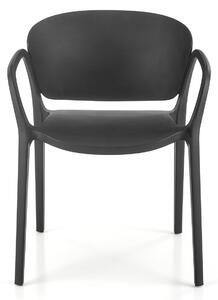 Černá plastová židle K491