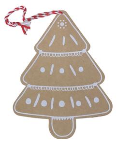 Vánoční přání perníkový stromeček