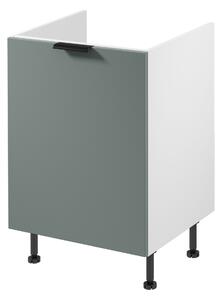 Dřezová skříňka SALERNO - šířka 60 cm, bílá / zelená, levé provedení