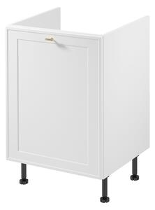 Dřezová skříňka SALERNO - šířka 60 cm, bílá, levé provedení