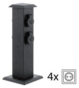 EGLO 93426 - Venkovní zahradní sloupek se zásuvkami SCHUKO IP44