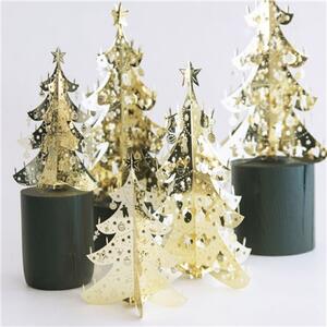 Vánoční dekorace zlatý stromeček