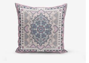 Sada 4 dekorativních povlaků na polštáře Minimalist Cushion Covers Pink Ethnic, 45 x 45 cm