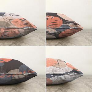 Sada 4 povlaků na polštáře Minimalist Cushion Covers Abe, 55 x 55 cm
