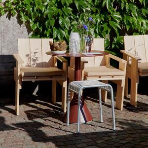 HAY Zahradní stůl Palissade Cone 65x65, Iron Red
