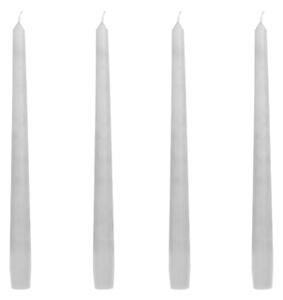 Set 4 svíček v šedé barvě