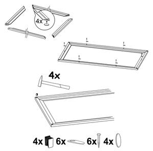 Eglo 99424 - Rám pro svítidlo SALOBRENA 300x1200 mm