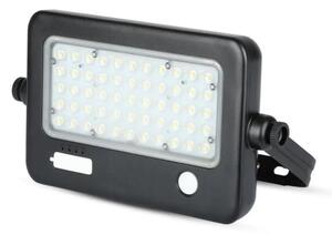 LED Stmívatelný solární reflektor se senzorem LED/10W/3,7V 4000K IP65 + USB port